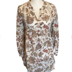 TASSELS N LACE Cottage Core Empire Crochet Top